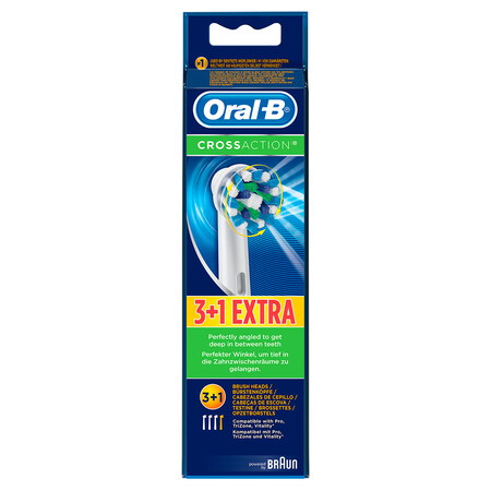 ORAL-B Opzetborstels Cross Action 3+1